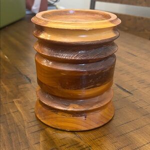 Wooden Decorative candle stand or riser.